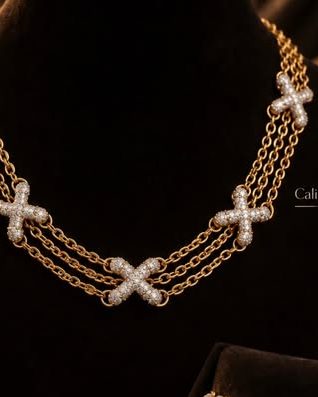 Conjunto colar e pulseira